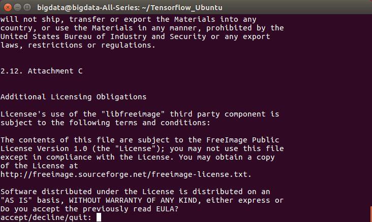 Ubuntu 安装 tensorflow-gpu 1.4 +CUDA 8.0 +cuDNN详细教程