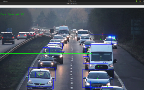 车辆检测和计数项目 - OpenCV Python