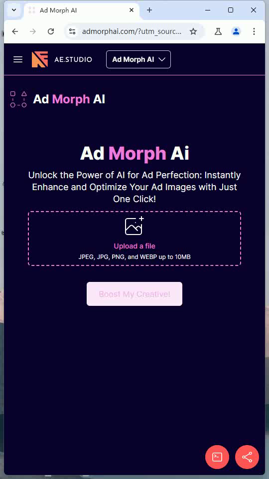Ad Morph AI 一键AI优化，广告图像卓越呈现。 | 磐创AI-开放猫官方网站
