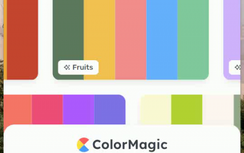 ColorMagic 关键词配色，创意彩魔法，一键生成。