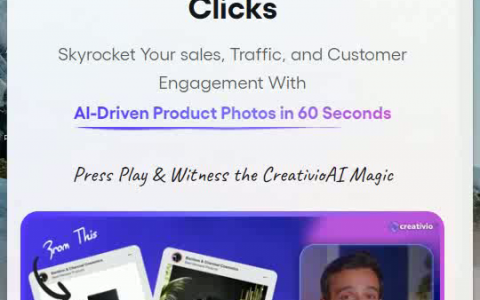 Creativio AI AI摄影新境界，一键美化，销售加速。