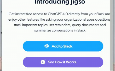 Jigso Jigso：AI驱动的一站式工作空间优化工具，通过Slack集成自动化任务、提供实时警报与数据整合，打造高效、智能的工作环境。