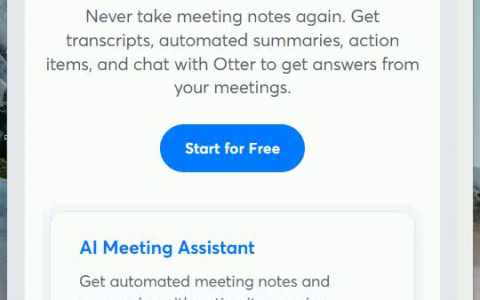Otter.ai Otter.ai是革命性会议工具，以AI支持的实时转录、自动化摘要和笔记功能提升生产力，适用于各类专业人士。其核心特性包括自动会议记录、简洁摘要、行动项目跟踪及集成生态系统等，旨在简化流程，提高团队协作效率。虽然具有较高的学习曲线和潜在的成本问题，但其在会议管理中的独特优势使其成为用户提高生产率的有力工具。通过提供全面的解决方案，Otter.ai在准确性、易用性、功能性和性能方面表现出色，并且能有效整合到现有工作流中。对于销售团队、教育工作者、媒体专业人员以及需要优化会议流程的各类组织来说，这是一个高度推荐的选择。