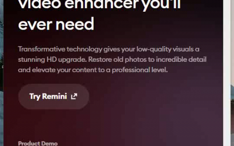 Remini AI图像焕新，瞬间高清，畅享分享。