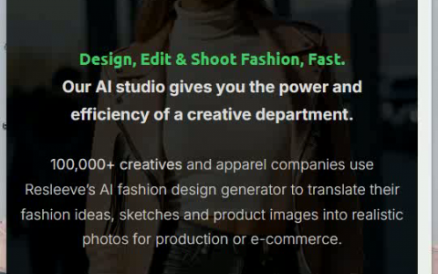 Resleeve 时尚设计AI神器，速创无限可能。