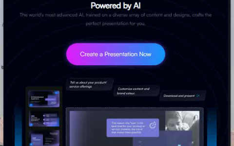 SlideTeam AI Presentation Generator AI助阵，高效定制，演示新境界。