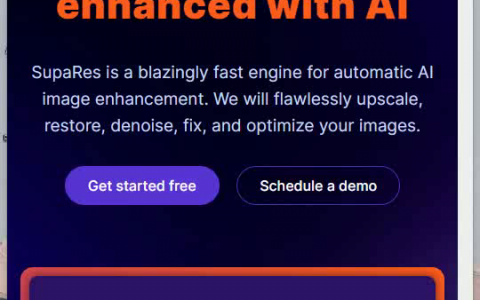 SupaRes AI助力，图像完美升华——SupaRes