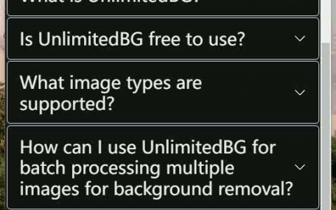 UnlimitedBG AI免注册，无限高清去背景！