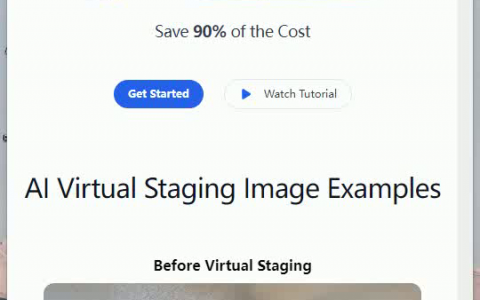 Virtual Staging AI 10秒速成，AI美宅，低成本视觉盛宴。